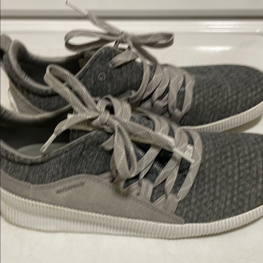 Sorel Gray and White Athletic Shoes with Breathable Mesh